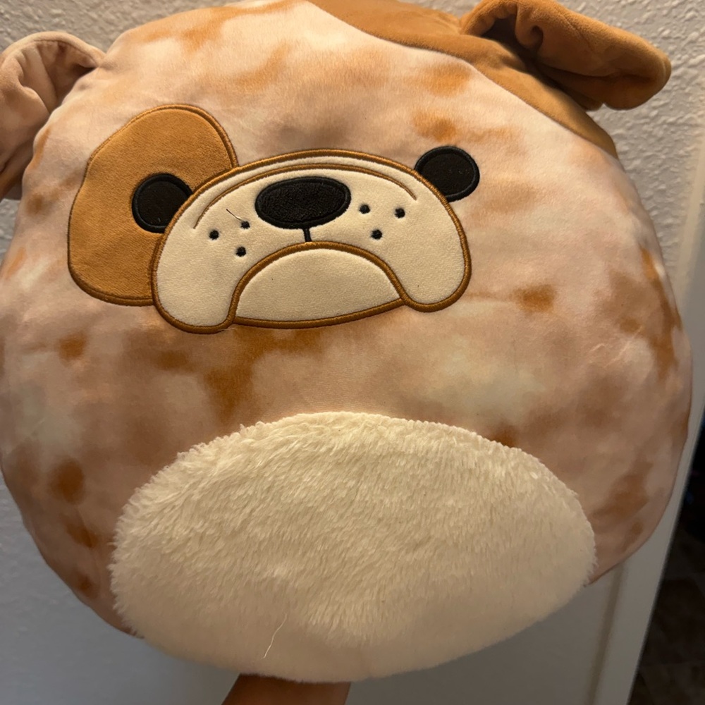 Kellytoy Squishmallow Bronk The Bulldog 16'' Plush Toy Collectible